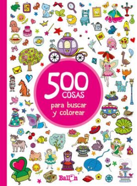 500 Cosas Para Buscar Y Colorear-Rojo - Ballon