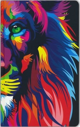 Biblia Rvr 1960 Letra Grande, Tamaño Manual, Tapa Dura León De Juda Arcoíris - Reina Valera Revisada 1960