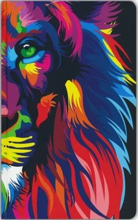 Biblia Rvr 1960 Letra Grande, Tamaño Manual, Tapa Dura León De Juda Arcoíris - Reina Valera Revisada 1960