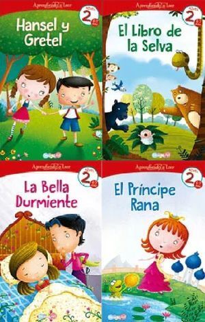 Aprendiendo A Leer Nivel 2 (6 A 7 Años) (Hansel Y Gretel, Libro De La Selva, Bella Durmiente, Principe Rana) -