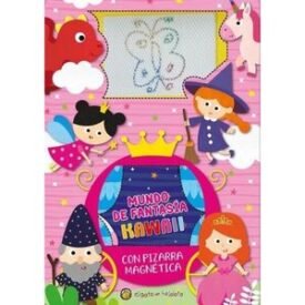 Mundo De Fantasia Kawaii (Con Pizarra Magnetica) - Cada Libro Acartonado De Esta Fantástica Colección Cuenta Con Una Gran Pizarra Magnética Y Un Lápiz Para Dibujar, Borrar Y Volver A Dibujar Las Veces Que Quieran. Además, Cada Título Contiene Ilustraciones Con Colores Brillantes Y Textos Divertidos, En Imprenta Mayúscula, Que Fomejose Pingray Maria
