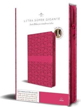 Biblia Reina Valera Revisada 1960 Letra Súper Gigante, Símil Piel Fucsia Rosada,