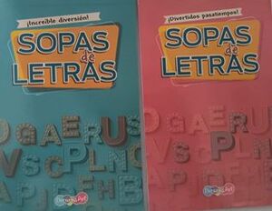 Libro Pasatiempo Sopas de Letras 2 Titulos Surtidos BPVST3259