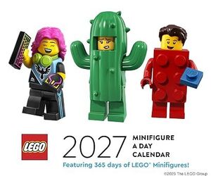 Lego Minifigure a Day 2027 Daily Calendar