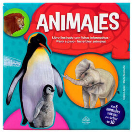 Libro Infantil Didáctico: Construye en 3D: Animales