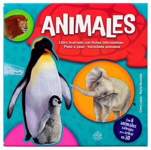 Libro Infantil Didáctico: Construye en 3D: Animales