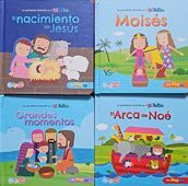 Pack mis Primeras Historias de la Biblia Pop Up (Moises, Grandes Momento, Arca de Noe, Nacimiento de Jesus) BBDAR0548